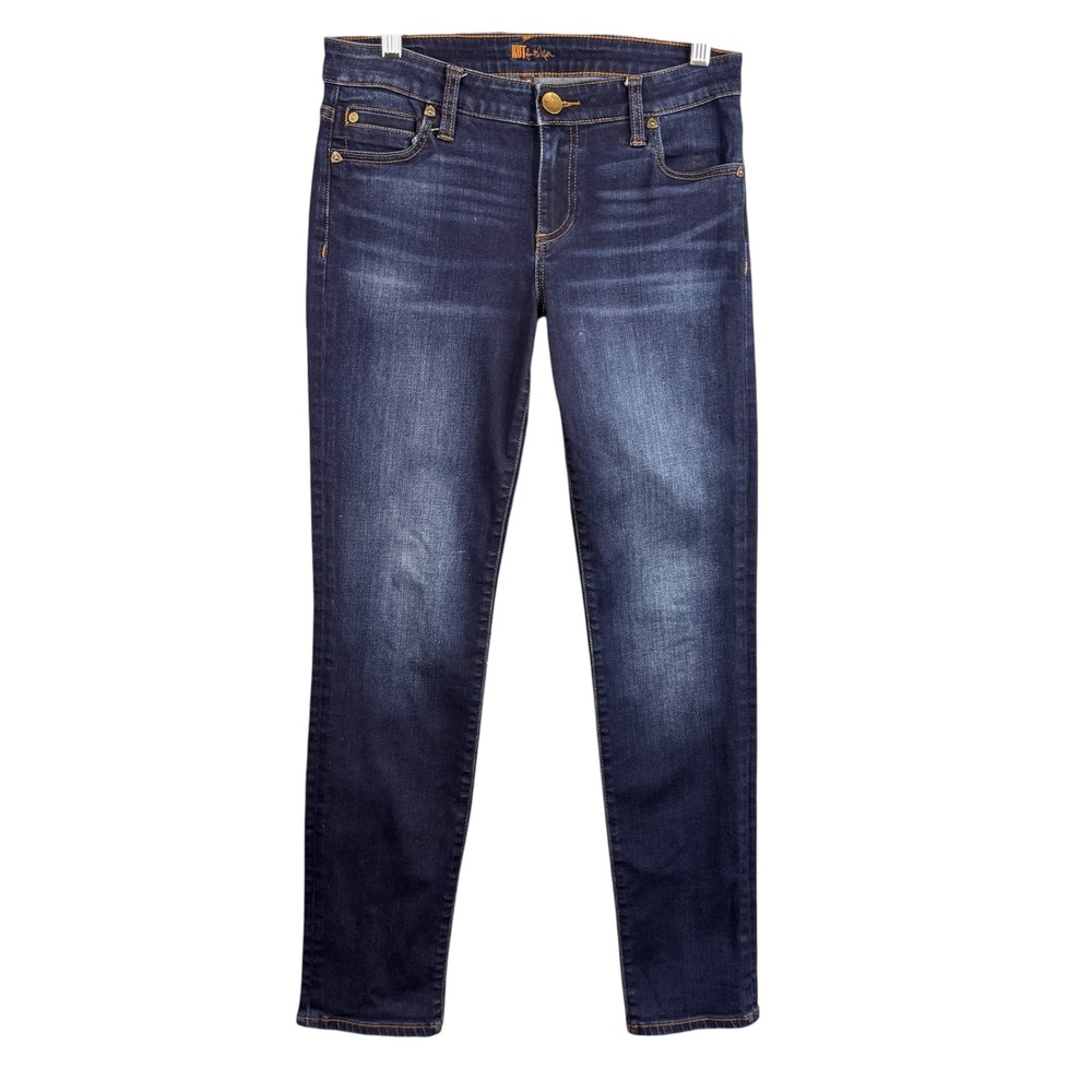 KUT from the Kloth Mia Toothpick Skinny Jeans Dark Wash Blue Size 2 Stretch